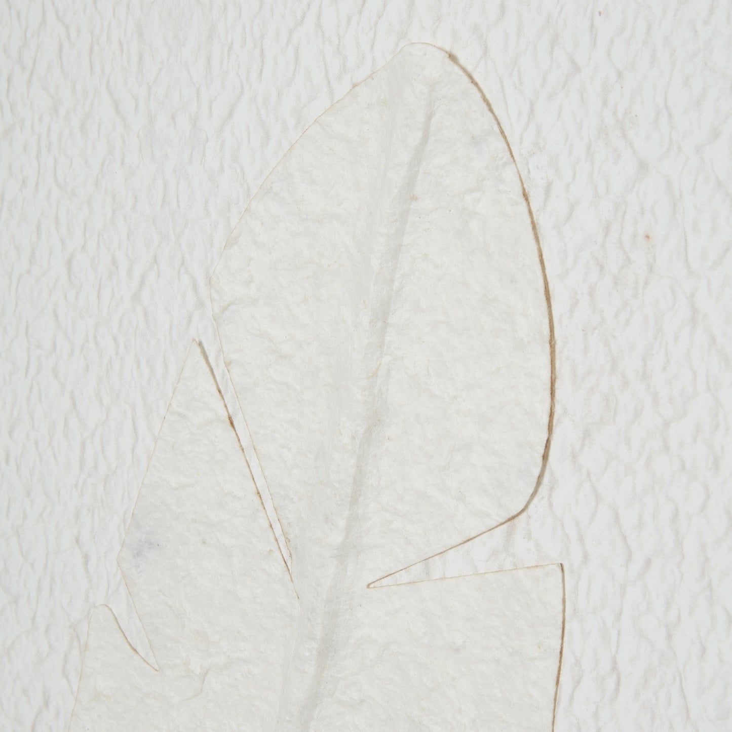 Large Quill White Feather Art Mounted In Beaded Frame - Handpainted Art from the Quanta Home collection.