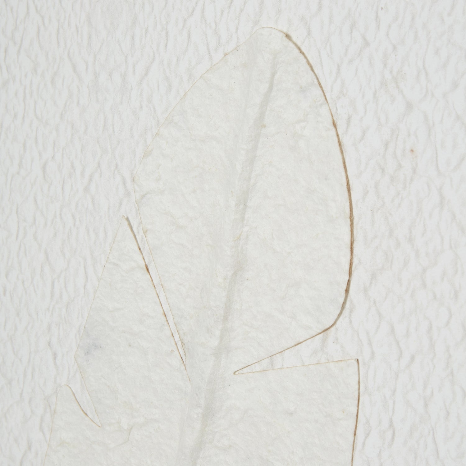 Large Quill White Feather Art Mounted In Beaded Frame - Handpainted Art from the Quanta Home collection.