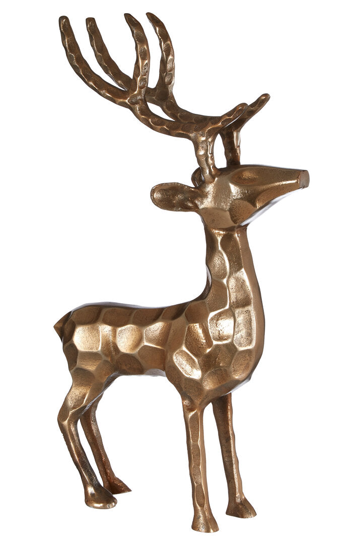 Erdem Gold Finish Standing Stag
