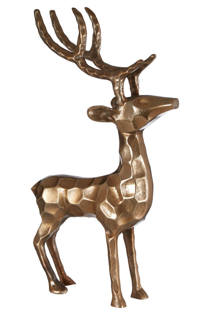 Erdem Gold Finish Standing Stag
