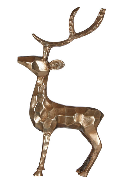 Erdem Gold Finish Standing Stag