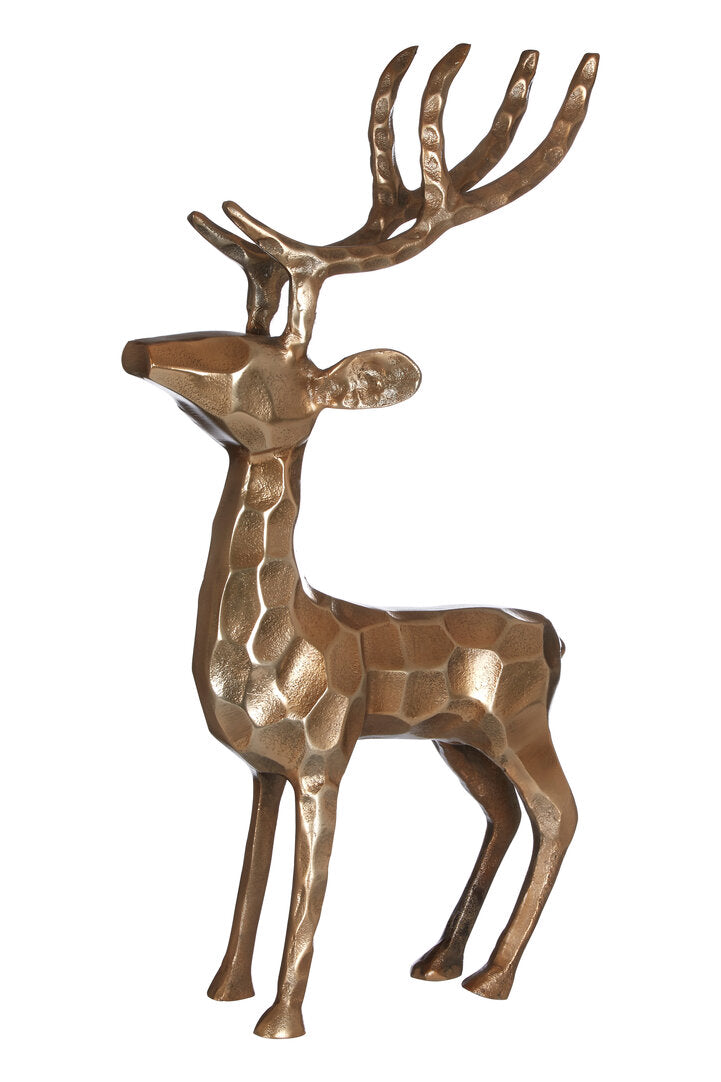 Erdem Gold Finish Standing Stag
