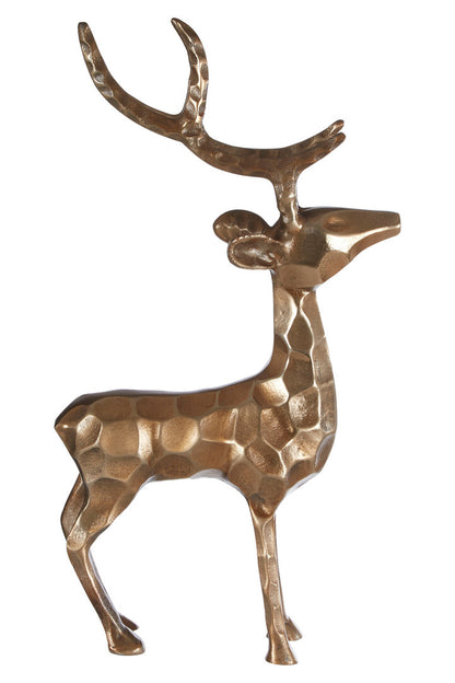 Erdem Gold Finish Standing Stag