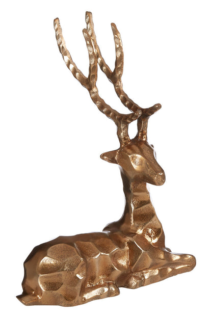Erdem Gold Finish Sitting Stag