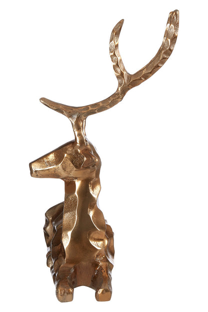 Erdem Gold Finish Sitting Stag