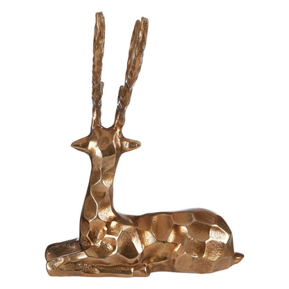 Erdem Gold Finish Sitting Stag