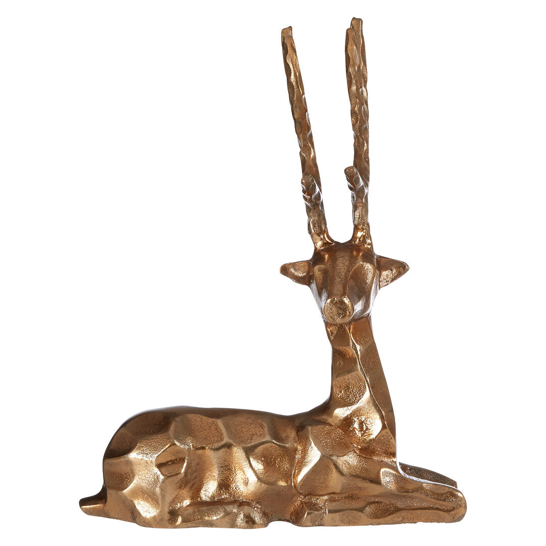 Erdem Gold Finish Sitting Stag