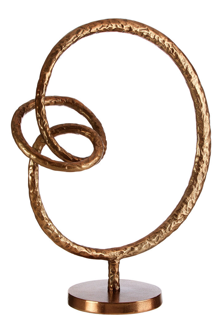 Core Round Rough Bronze Sculpture