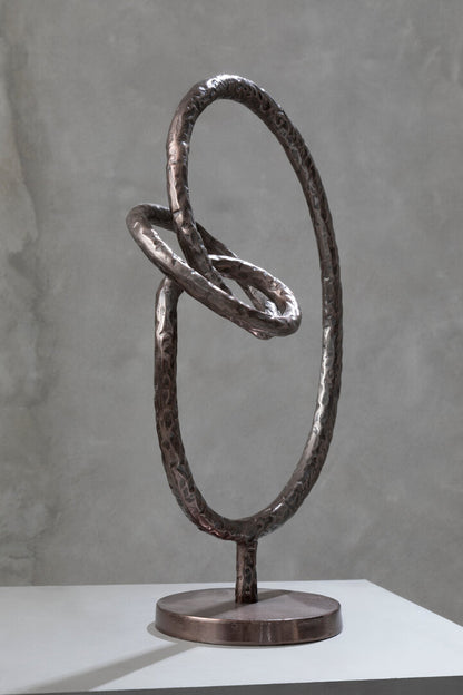 Core Round Rough Bronze Sculpture