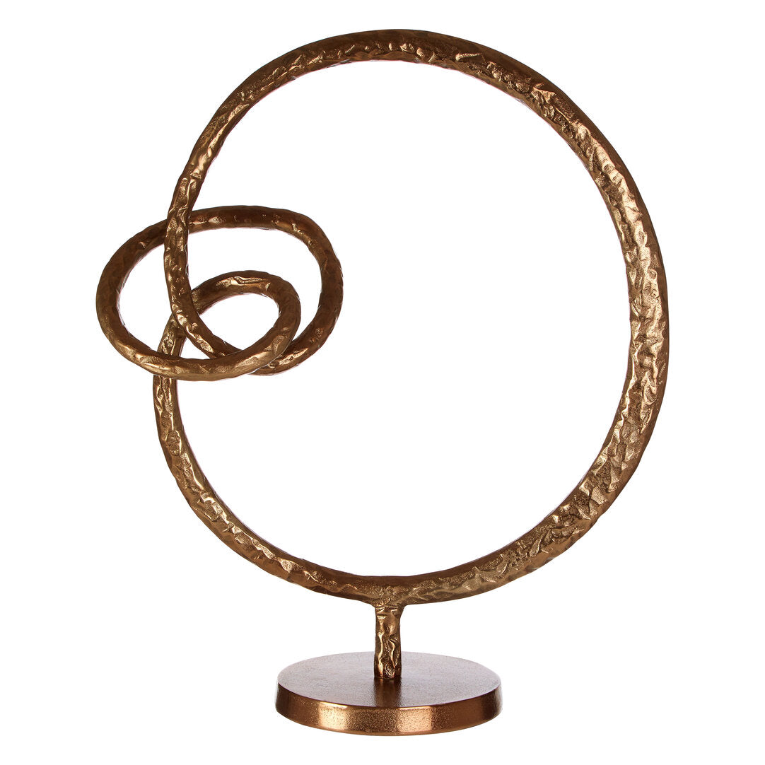 Core Round Rough Bronze Sculpture