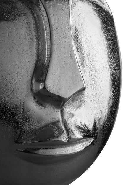 Vista Large Silver Finish Round Vase