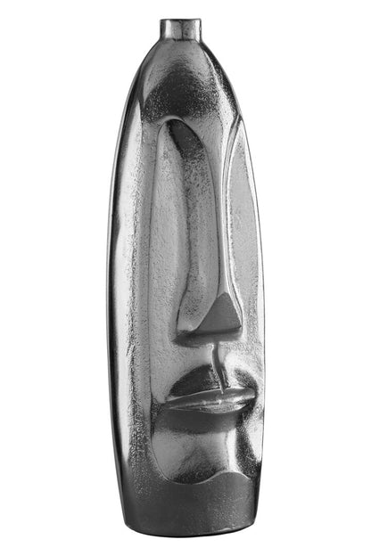 Vista Small Silver Finish Tall Vase