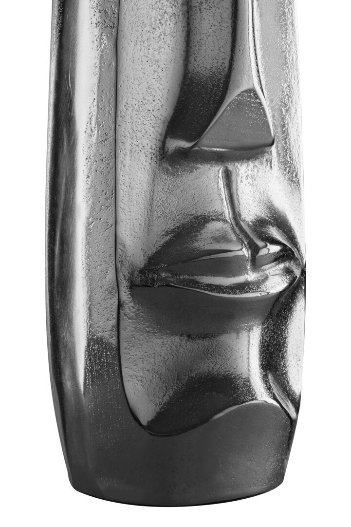 Vista Small Silver Finish Tall Vase