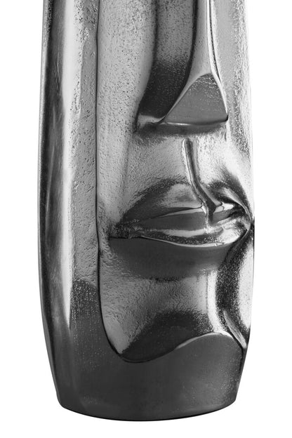 Vista Small Silver Finish Tall Vase
