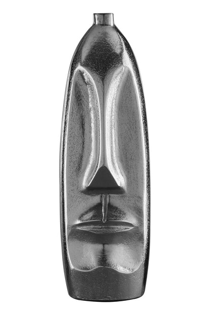 Vista Small Silver Finish Tall Vase