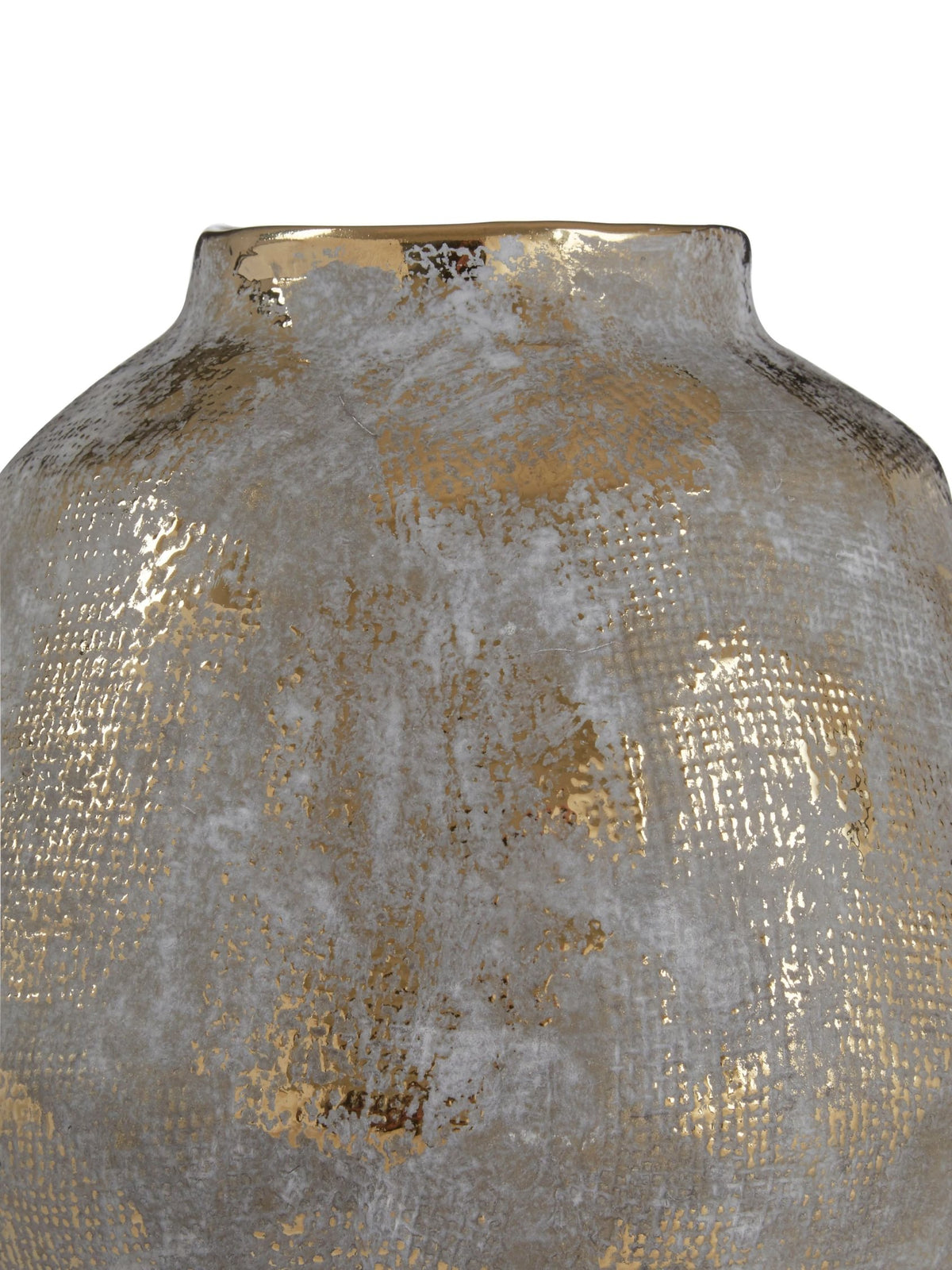Gildora Small Grey And Gold Ceramic Vase