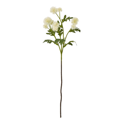 Cream Globe Thistle Spray - Single Stem Flowers from the Quanta Home collection.