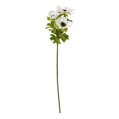 White Anemone Spray - Single Stem Flowers from the Quanta Home collection.