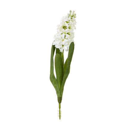 White Hyacinth Stem - Single Stem Flowers from the Quanta Home collection.