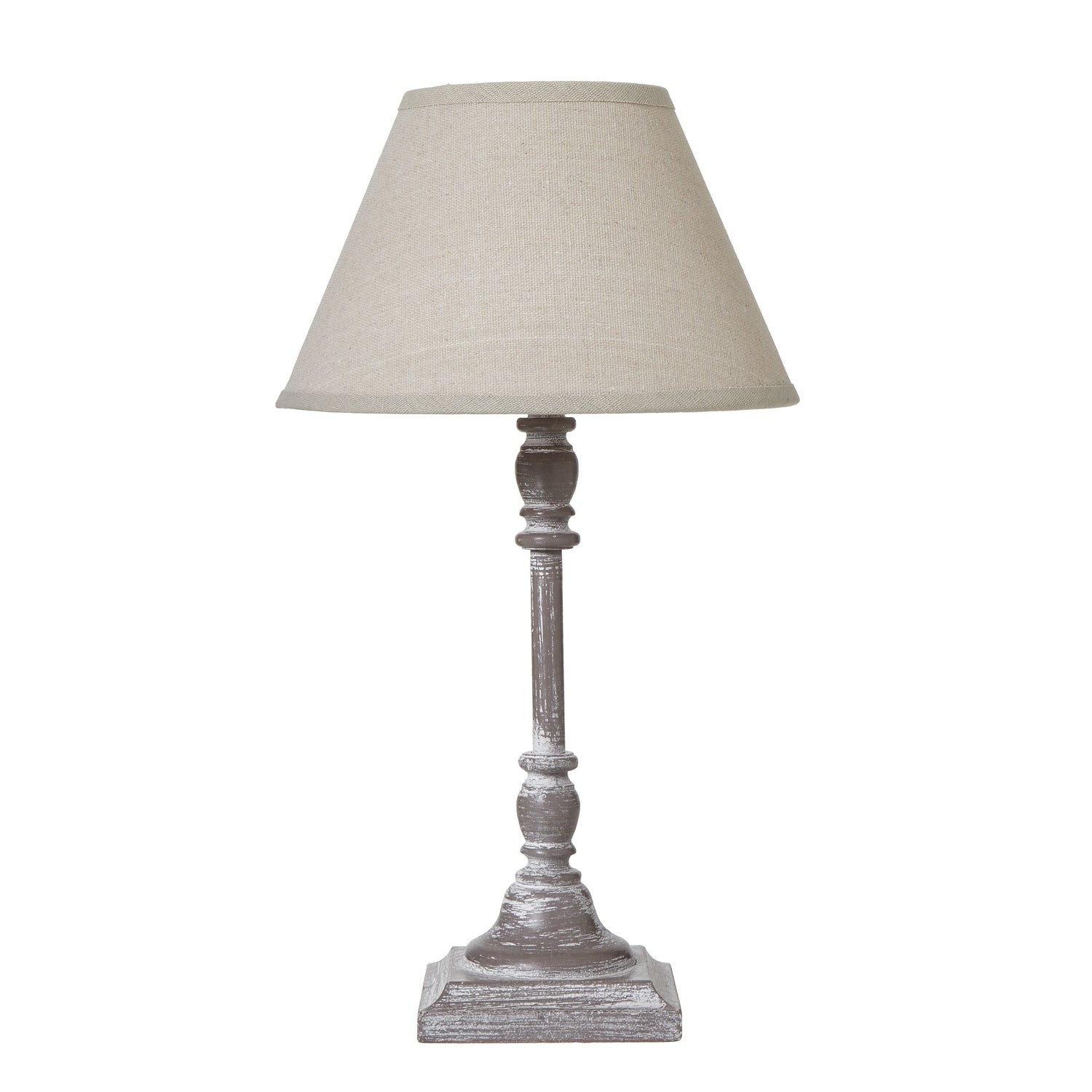 Antia Stem Table Lamp With Linen Shade - Lighting from the Quanta Home collection.