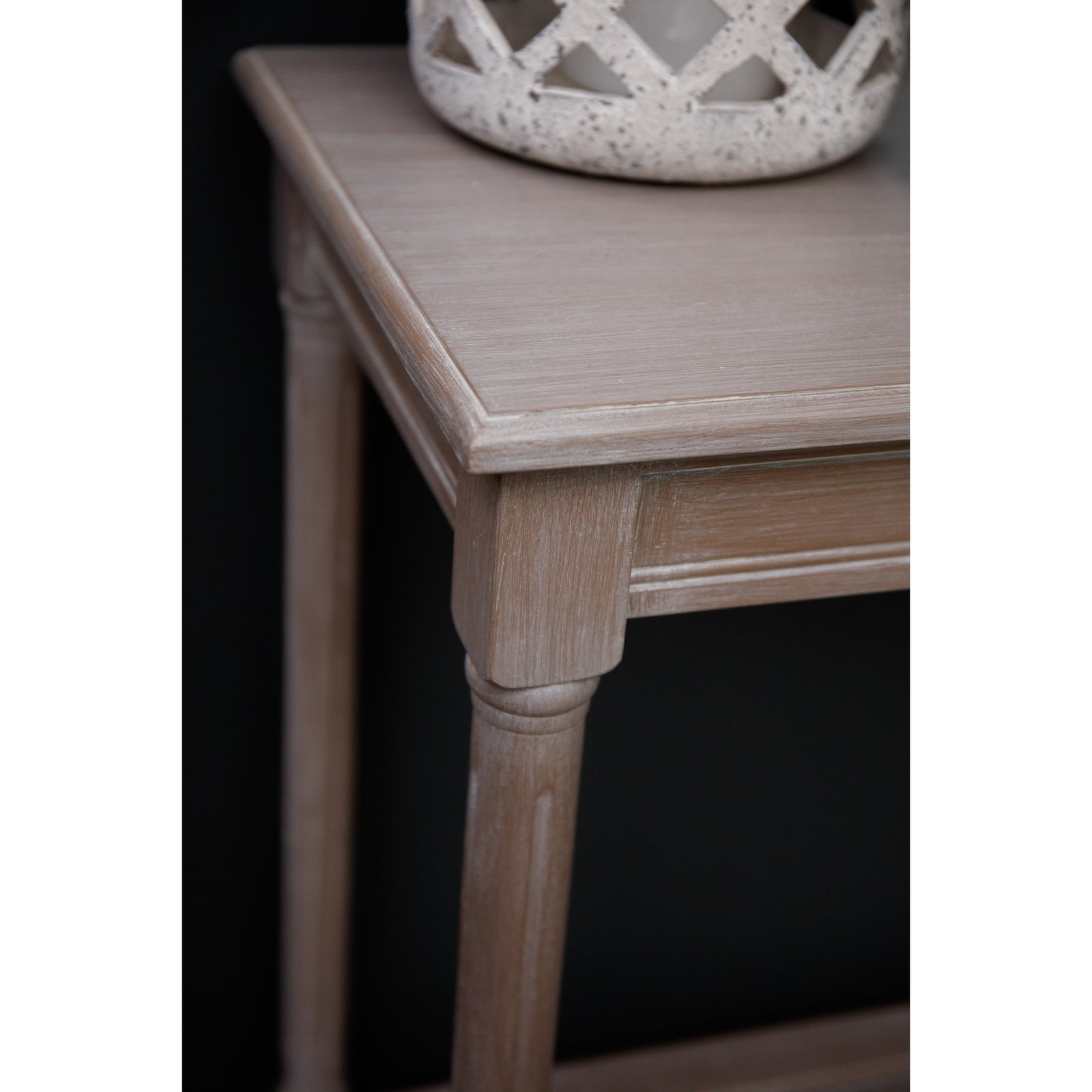 Red large console table featuring intricate rattan weave, sleek top, and tapered legs for contemporary elegance.