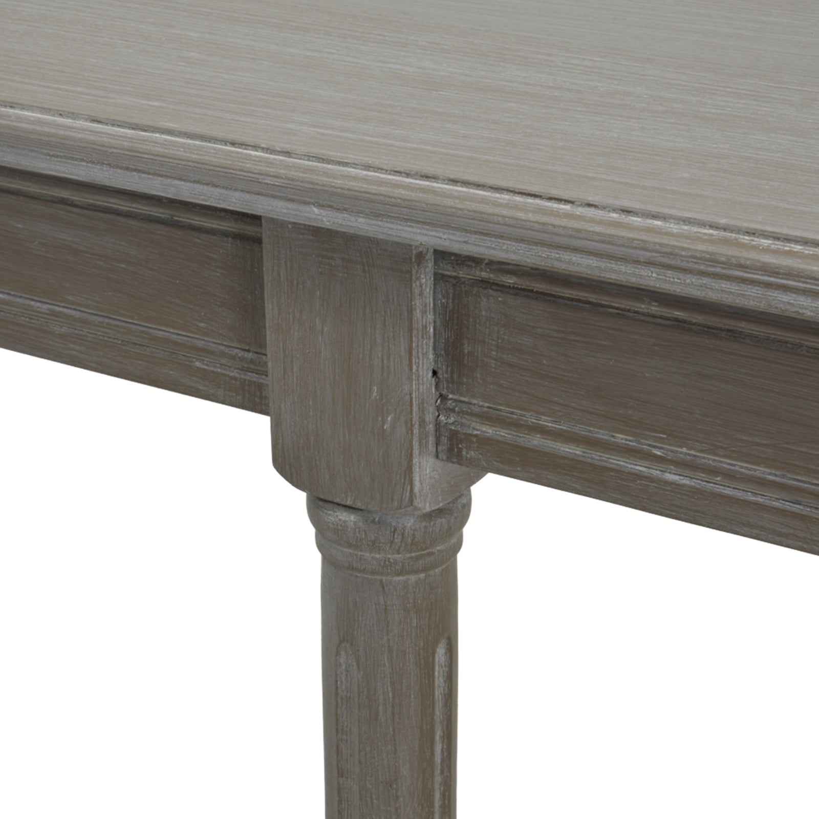 Large console table featuring an intricate rattan weave and tapered legs, in a soft red hue, complementing various decor styles.