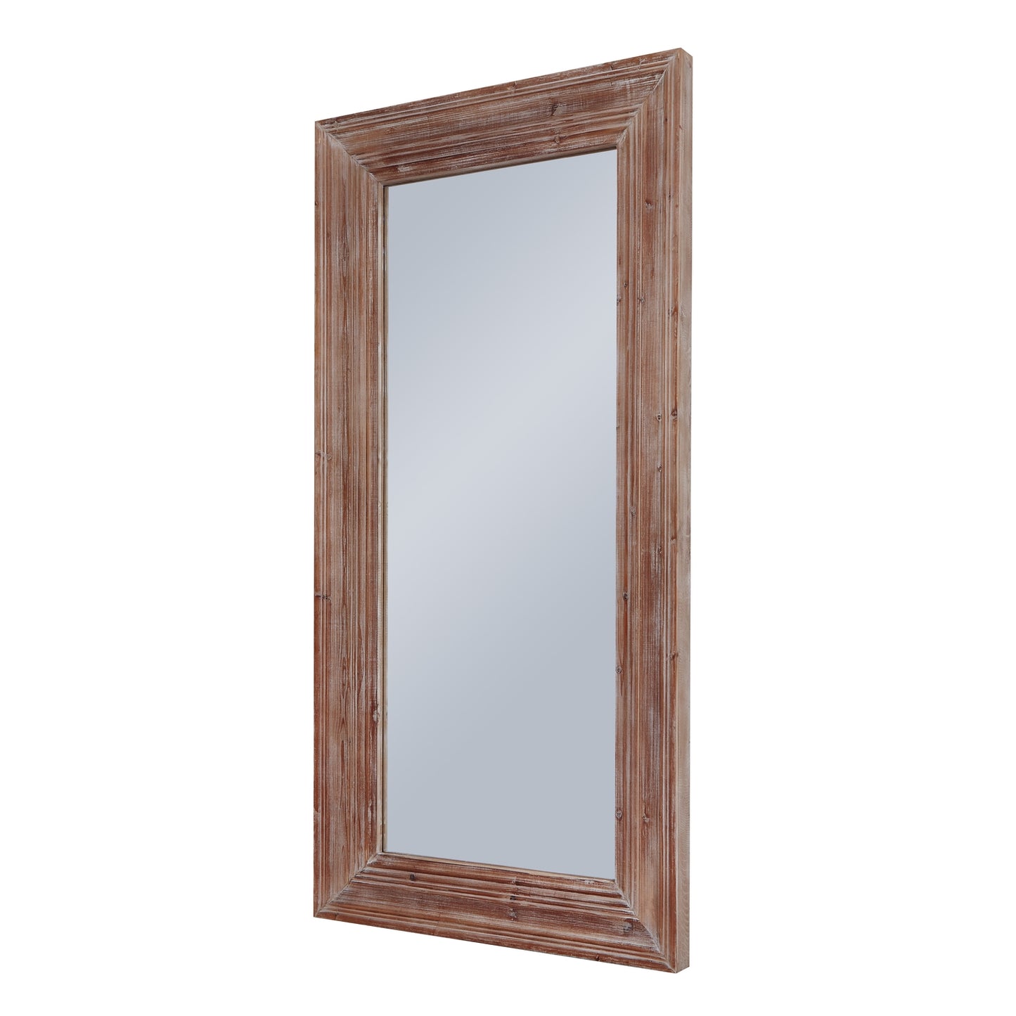 Newby Washed Wood Large Mirror - Wall Mirrors from the Quanta Home collection.