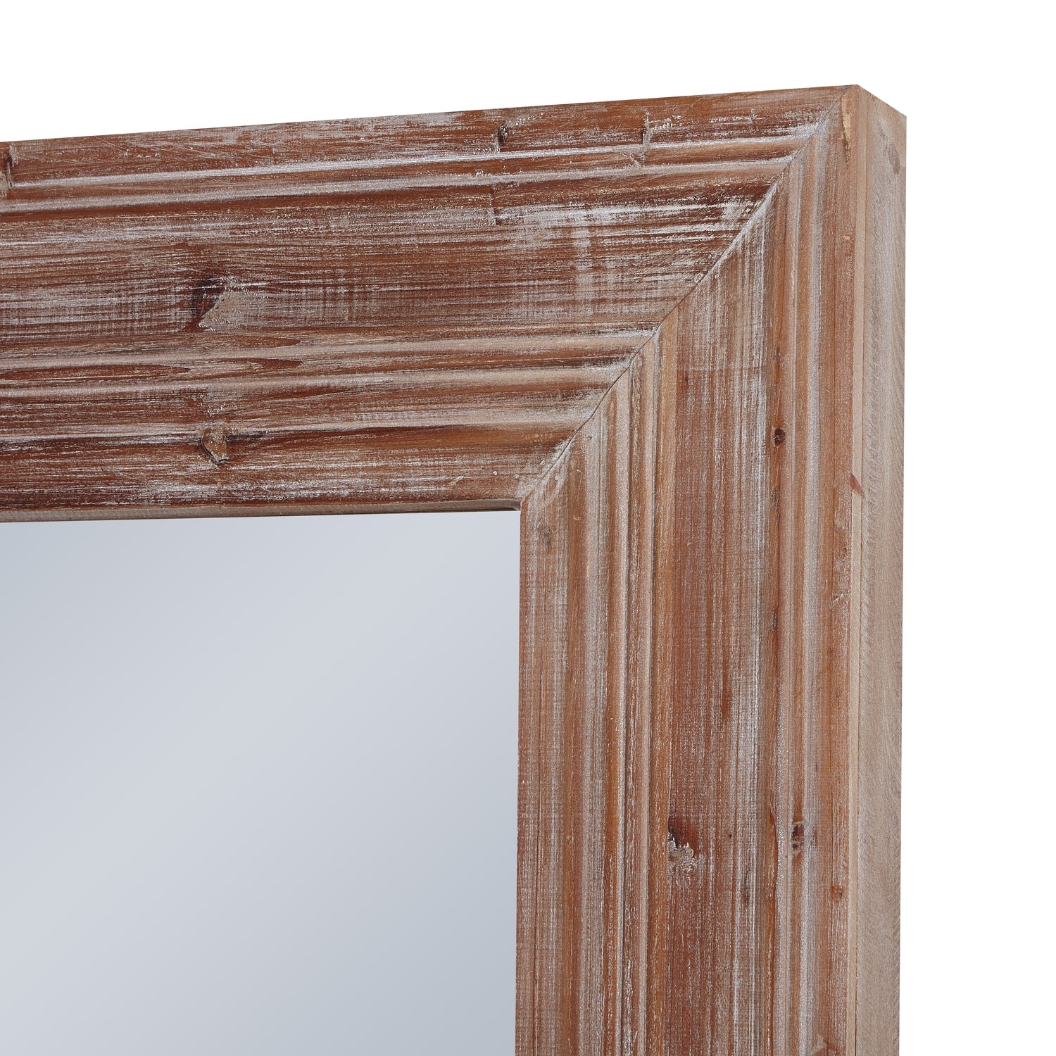 Newby Washed Wood Large Mirror - Wall Mirrors from the Quanta Home collection.