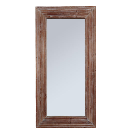 Newby Washed Wood Large Mirror - Wall Mirrors from the Quanta Home collection.
