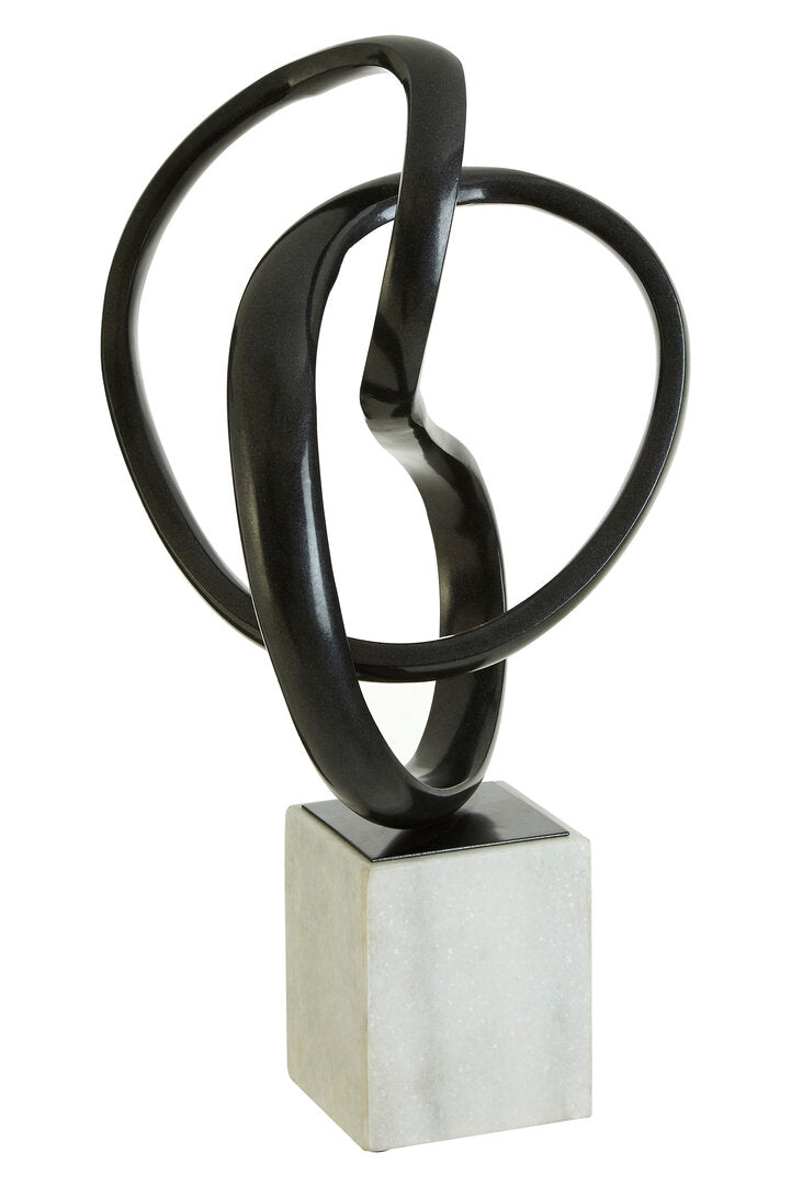 Efes Black Nickel Finish Knot Sculpture