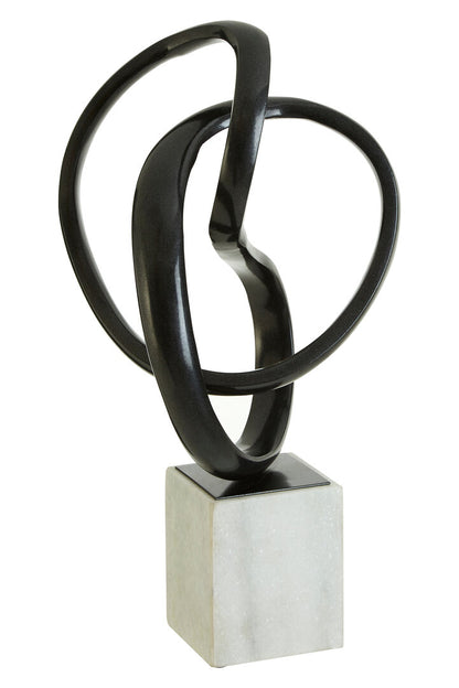 Efes Black Nickel Finish Knot Sculpture