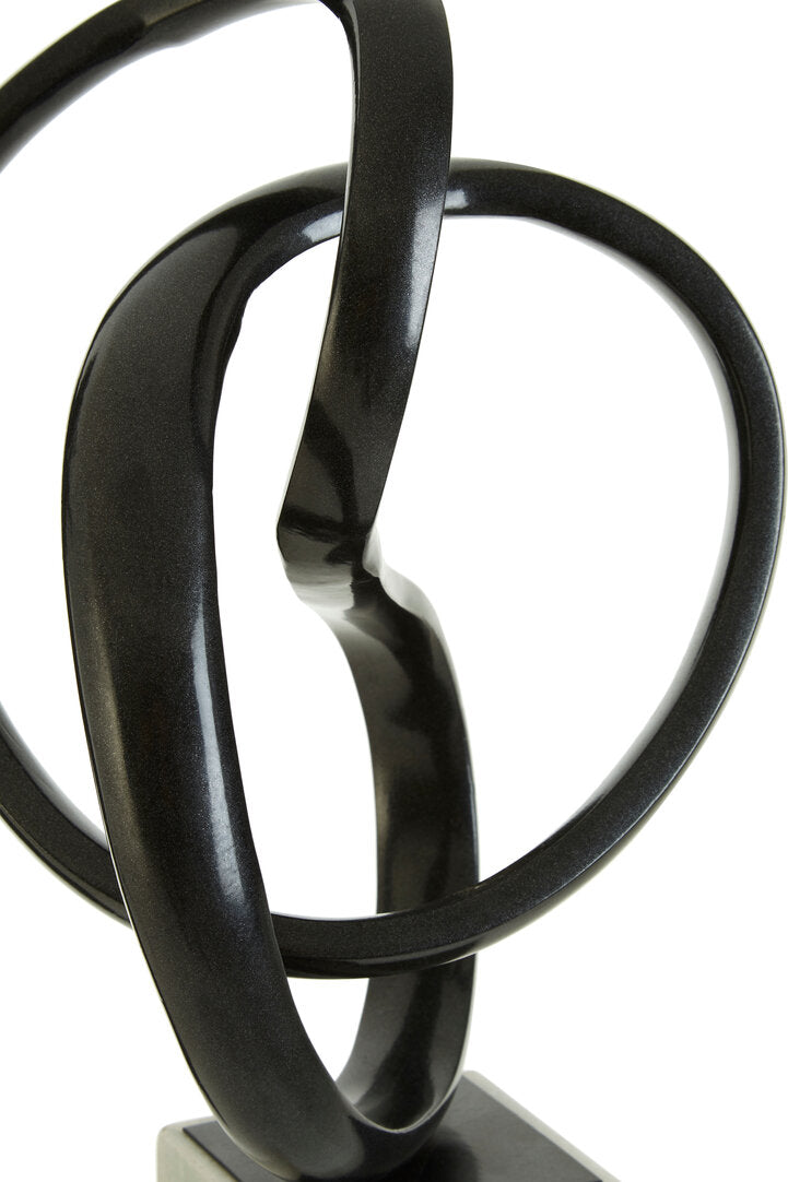 Efes Black Nickel Finish Knot Sculpture
