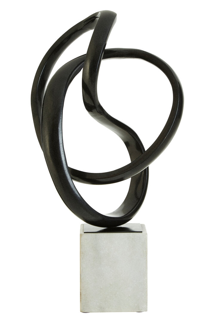 Efes Black Nickel Finish Knot Sculpture