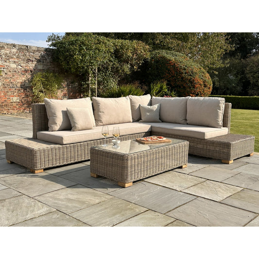 Capri Collection Outdoor Large Corner And Coffee Table Set - Occasional Chairs from the Quanta Home collection.