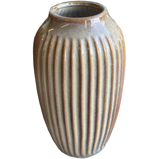Sabbia Collection Ribbed Vase - Vases from the Quanta Home collection.