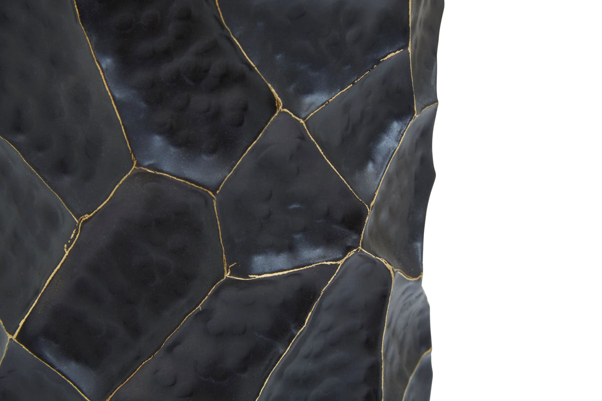 Aureon Black and Gold Small Vase