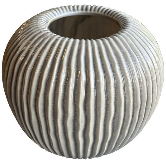 Pallida Collection Small Striped Vase - Vases from the Quanta Home collection.