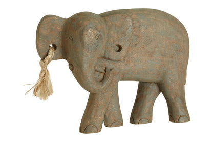 Skye Mango Wood Elephant Sculpture
