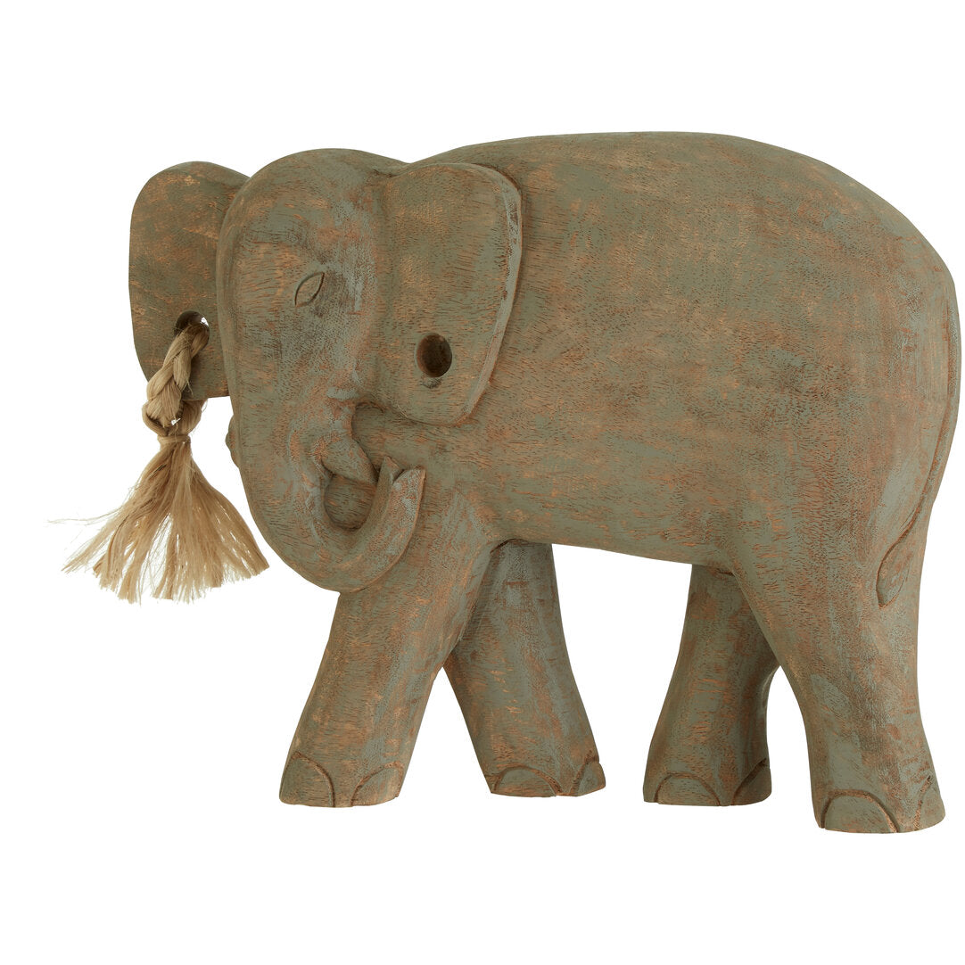 Skye Mango Wood Elephant Sculpture
