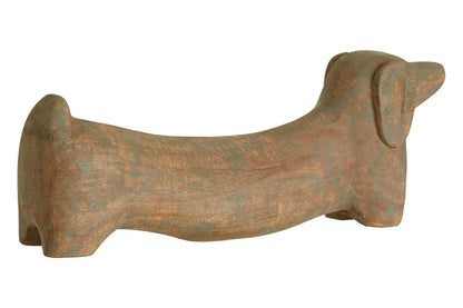 Skye Mango Wood Sausage Dog Sculpture