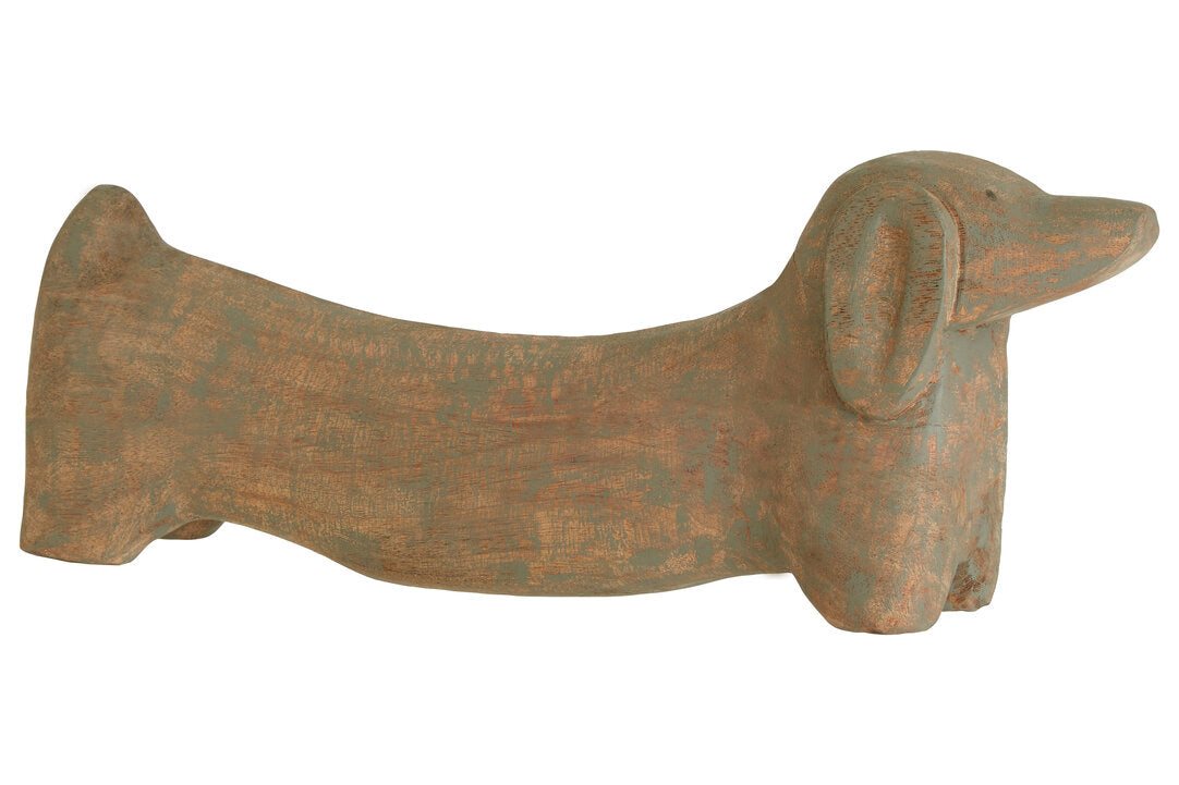 Skye Mango Wood Sausage Dog Sculpture