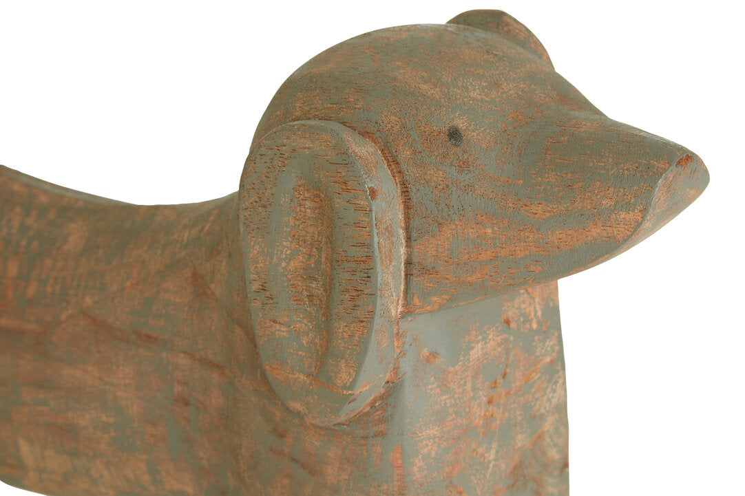Skye Mango Wood Sausage Dog Sculpture