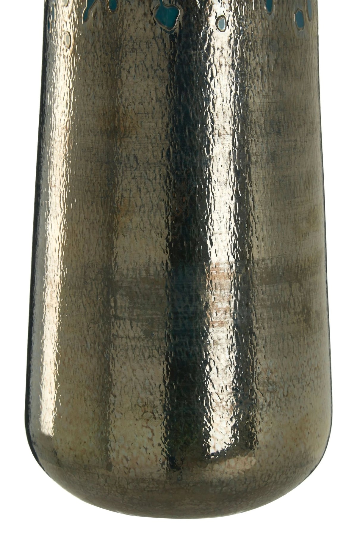 Azurine Blue Speckled Glass Large Vase