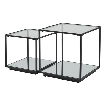Lennox Black Framed Set Of 2 Side Tables - Side Tables from the Quanta Home collection.