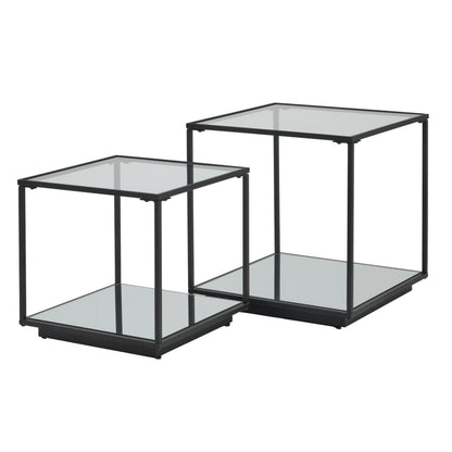 Lennox Black Framed Set Of 2 Side Tables - Side Tables from the Quanta Home collection.