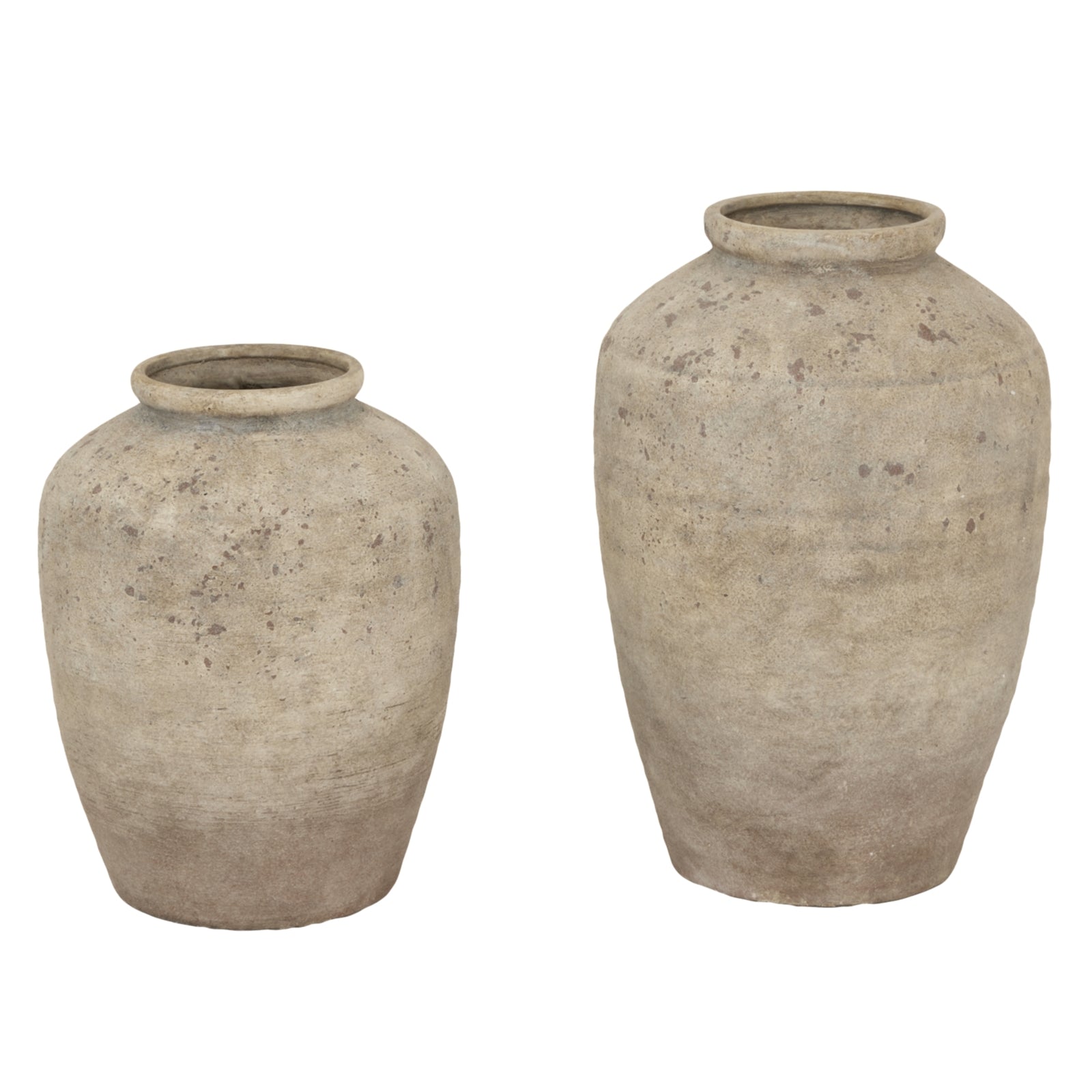 Elegant medium red vase with a mottled texture, showcasing unique variations and a handcrafted design, ideal for any decor.