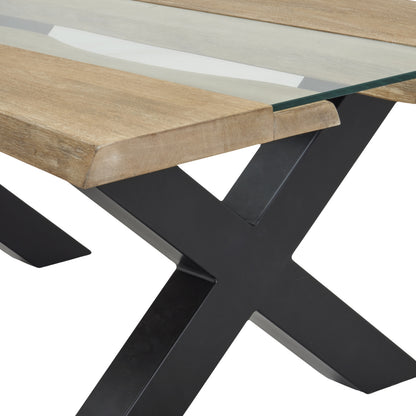 Live Edge Collection Light Acacia River Coffee Table - Coffee Tables from the Quanta Home collection.