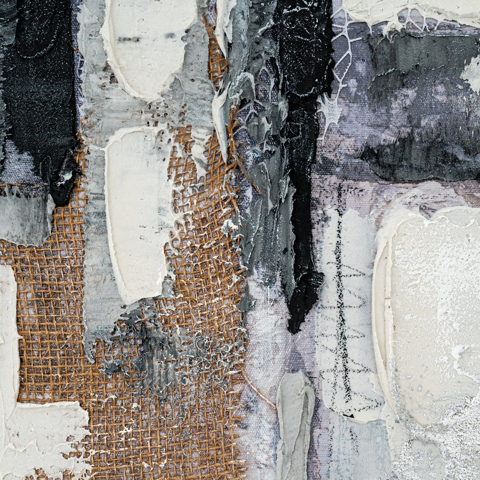 Fusion Hand Painted Canvas In Frame - Handpainted Art from the Quanta Home collection.