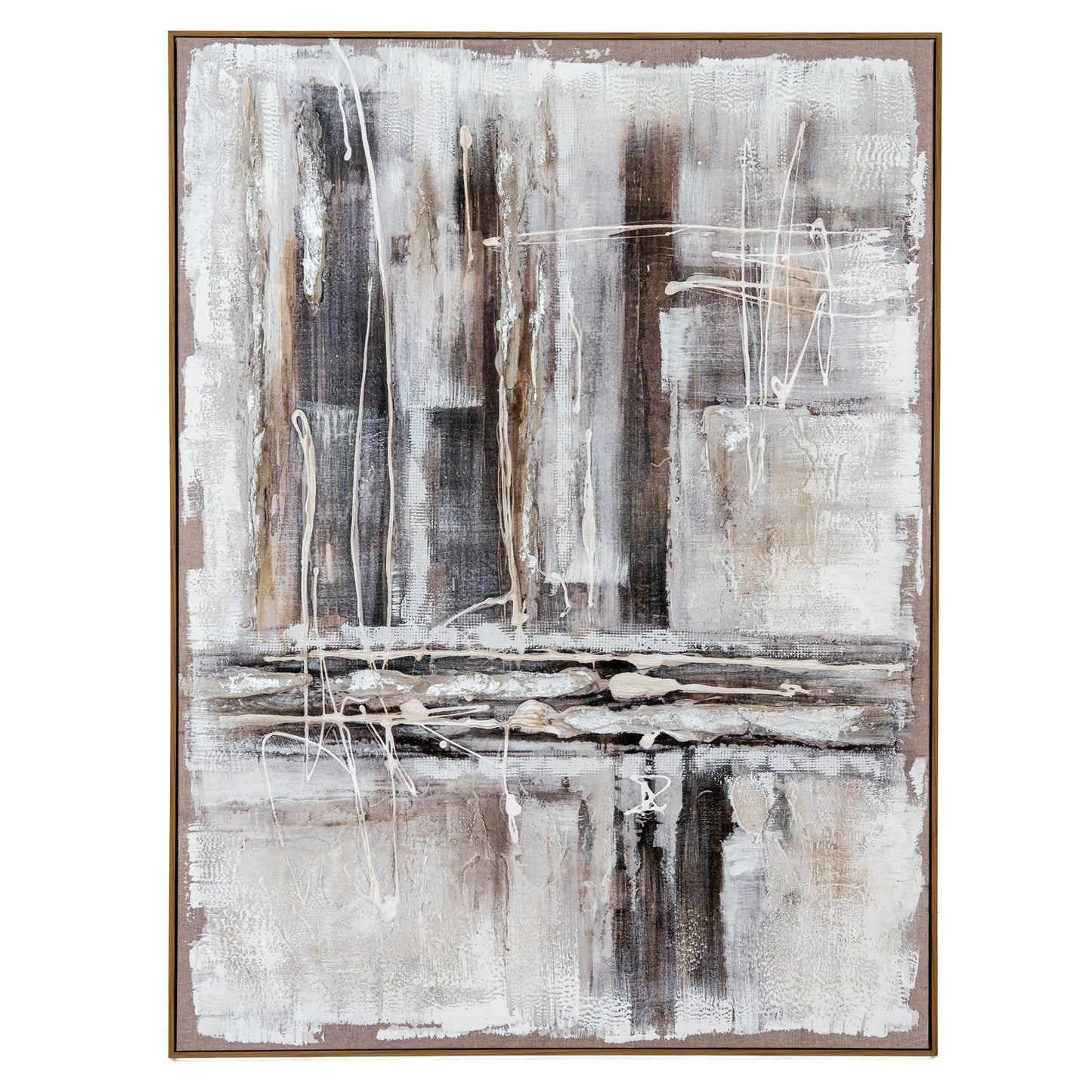 Outlook Hand Painted Canvas In Frame - Handpainted Art from the Quanta Home collection.