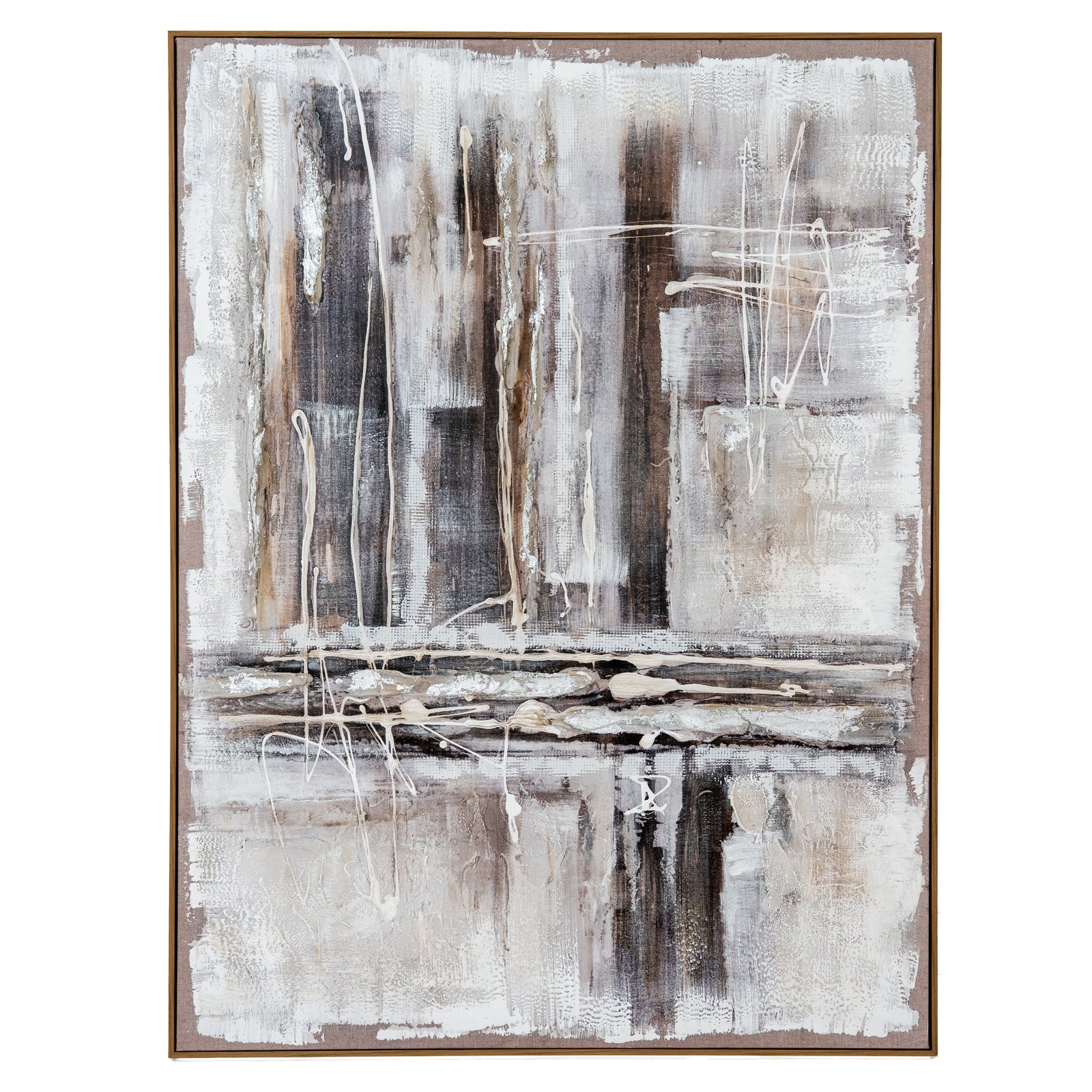 Outlook Hand Painted Canvas In Frame - Handpainted Art from the Quanta Home collection.